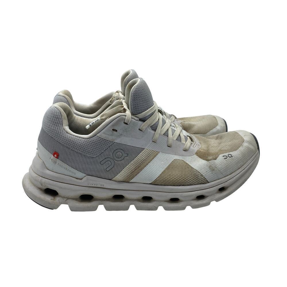 ON RUNNING Cloudrunner Women’s Size 7.5 White & Frost Running Shoes Sneakers